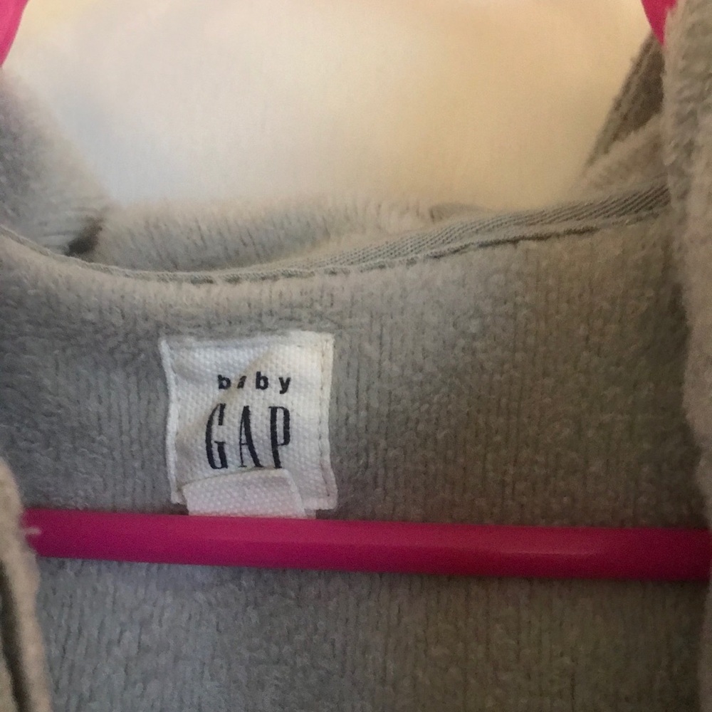 GAP Baby Camouflage Hooded Fleece Sweater - Size 12-18M - Picture 5 of 5